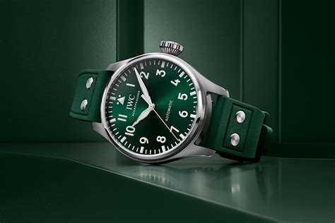 iwc pilot quadrante verde|iwc big pilot's watch.